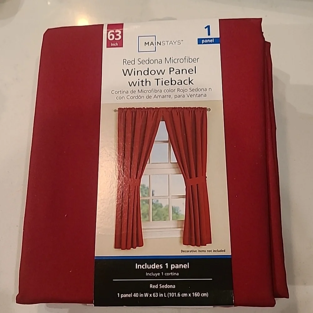 Mainstays window panel with tie back